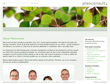 Tablet Screenshot of planconsult.ch